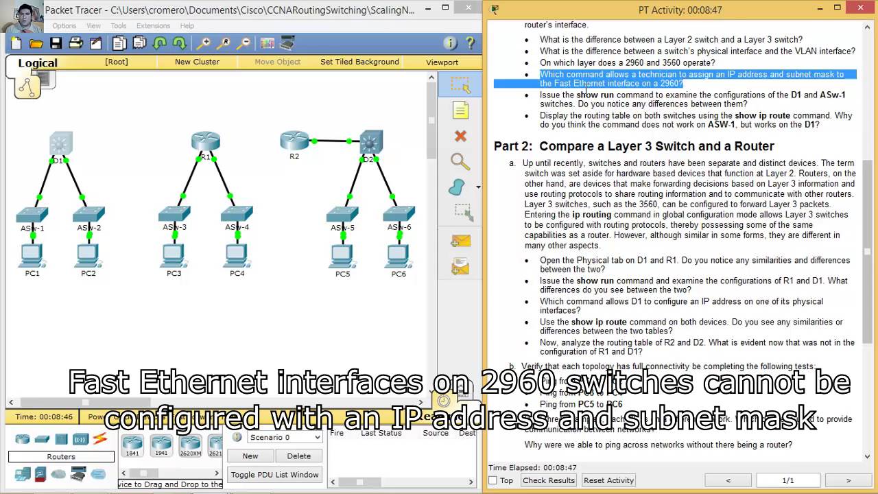 packet tracer 2.2.5.5 answers
